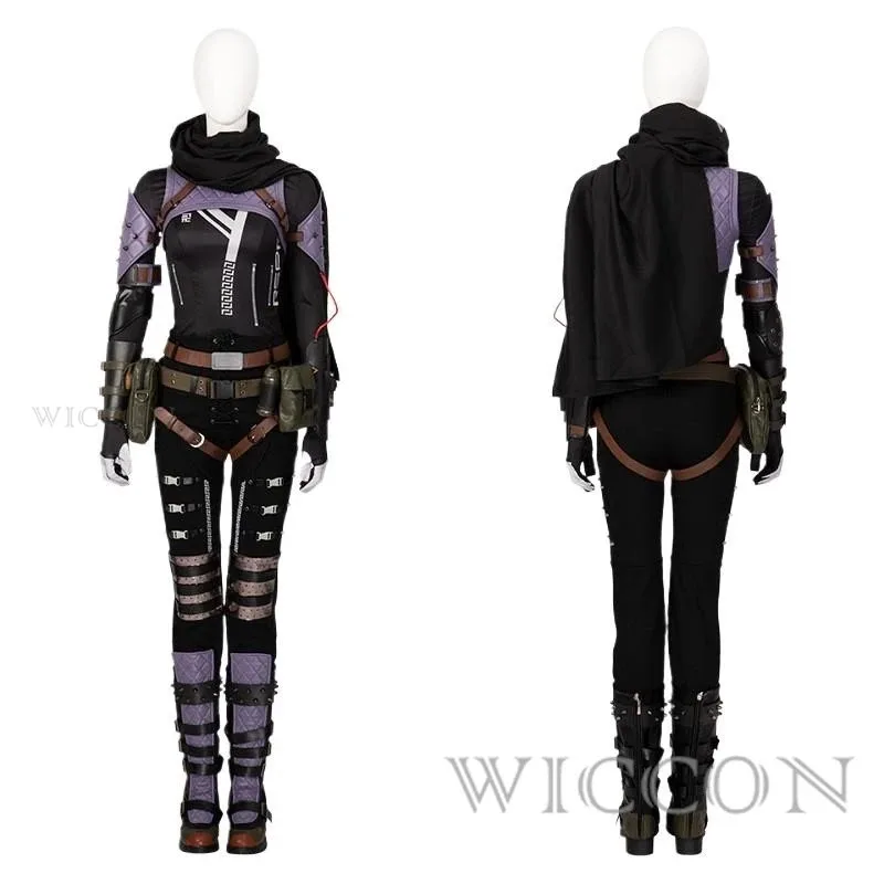 

2025 22 Game Apex Wraith Cosplay Costume Renee Blasey Evil Skin Scarf Battle Suit With Accessories Halloween Carnival Outf