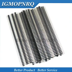 20pcs 40 Pin 1x40 Single Row Male Breakable Pin Header Connector Strip 2.54mm new