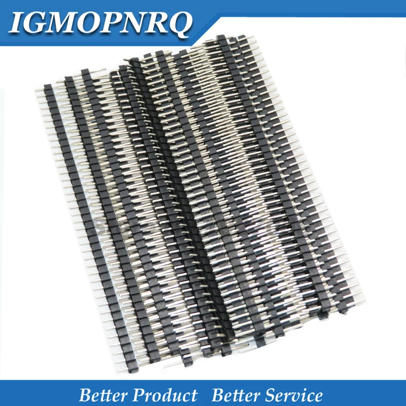 20 sztuk 40 Pin 1x40 pojedynczy rząd mężczyzna łamliwe Pin Header złącze taśmy 2.54mm nowy
