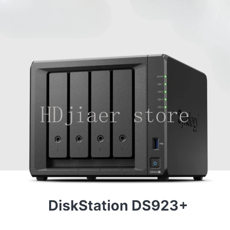 Сетевой сервер для облачного хранения DiskStation для малого бизнеса, домашнего офиса, управления данными, Synology DS923 + PLUS, 4G NAS, 4 отсека