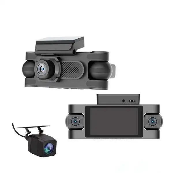 4K+1080P*3 3-inch Screen WiFi GPS 4-Lens G-Sensor Car DVR with Video Recorder Parking Monitor & Black Box APP/APK