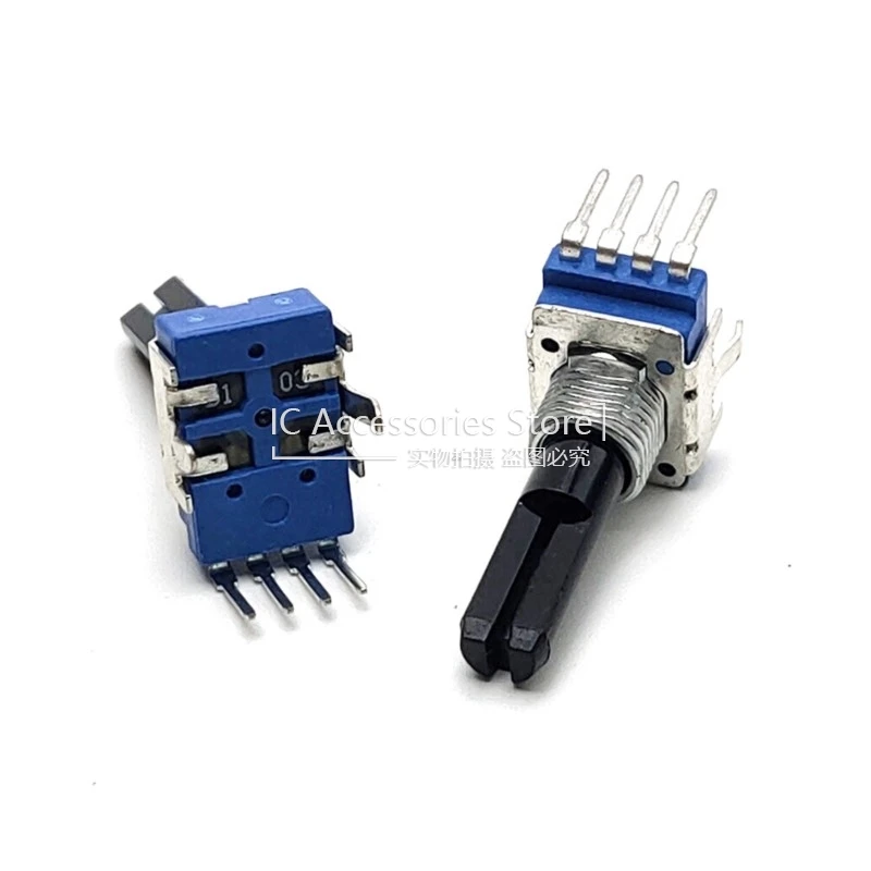 2PCS RK11 Type 4 Pin Single Potentiometer B10K B103 With Midpoint Mixer Potentiometer Half Shaft Length 23MM 