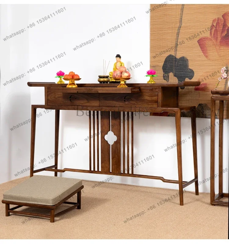 FG  Buddhist platform offering table incense case household offering table Buddhist hall Guanyin Buddhist niche  entrance tabl