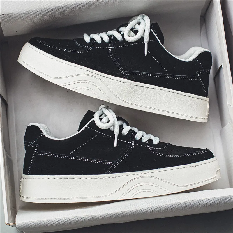 2023 Nieuwe Laag Uitgesneden Kaki Boardschoenen Lente Nieuwe Trendschoenen Board Schoenen Ronde Hoofd Casual Schoenen Tenis Masculino Adulto Sneaker