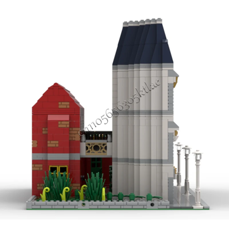 Casa Modular Grande de 3027 Piezas con Múltiples Tiendas y Apartamentos, MOC, Construcción Modular Personalizable, Juguete de Construcción DIY, Regalo para Niños