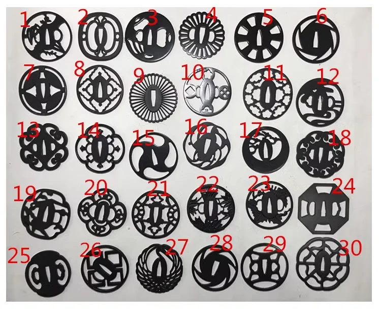 New Brand Top Quality Sword Accesories Iron Tsuba Handguard for Japanese Samurai Katana Nihontou Sword Tanto Tachi Wakizas