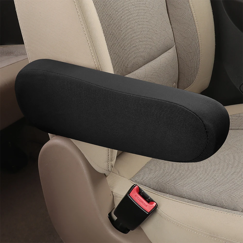 Car Seat Armrest Cover Universal Interior Auto Armrests Dust-proof Hand Armrest Protector Soft Elastic Cloth Covers