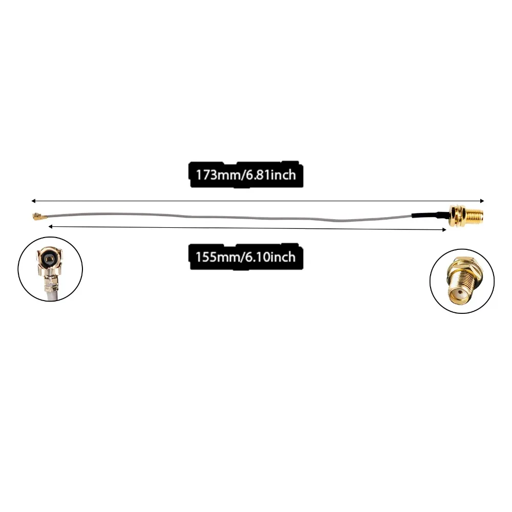 10 Stück 868MHz / 915MHz Lora-Antenne U.FL I-PX zu SMA-Stecker 2dBi Verstärkungsantenne für Lora-Board Lora32u4 II Wifi Lora32 – Detail 4