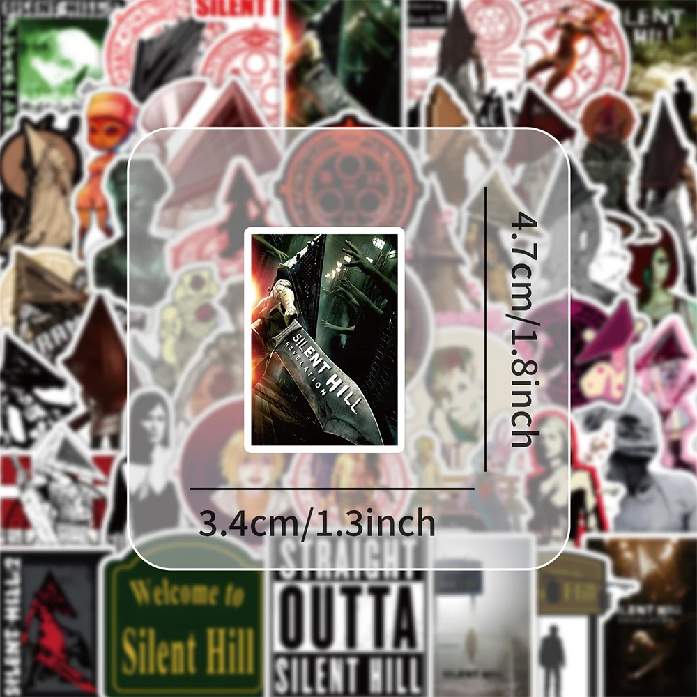 10/30/50 قطعة فيلم الرعب سايلنت هيل ملصقات مائي محمول دراجة نارية الهاتف سيارة السفر الأمتعة كول ملصق مضاد للمياه الاطفال اللعب #4