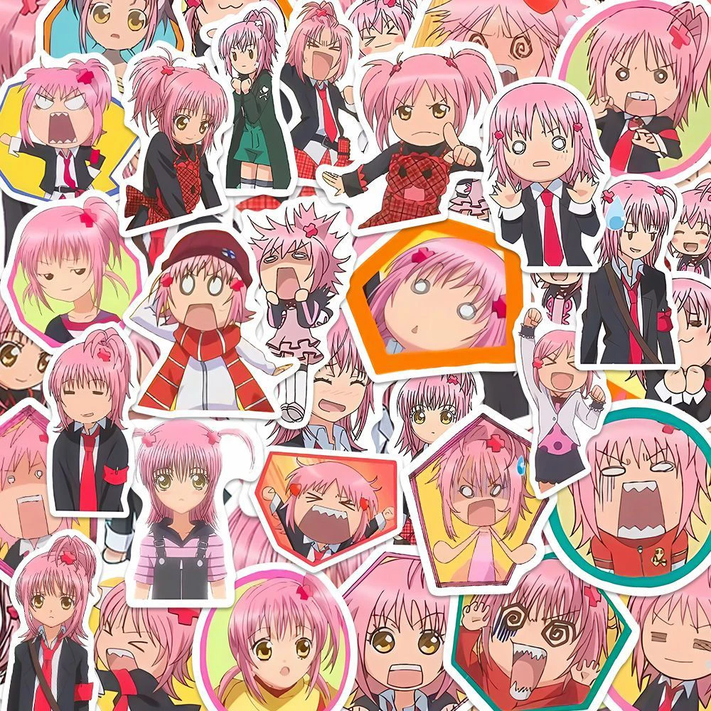 

10/30/48pcs Girls Hinamori Amu Anime Stickers Shugo Chara Sticker Laptop Luggage Scrapbooking Wall Cute Cartoon Decal Decoration