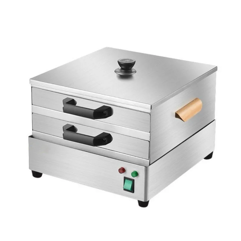 Household Mini Electric Rice Roll Steamer,304 Stainless Steel Drawer Type Breakfast Rice Noodle Making Machine