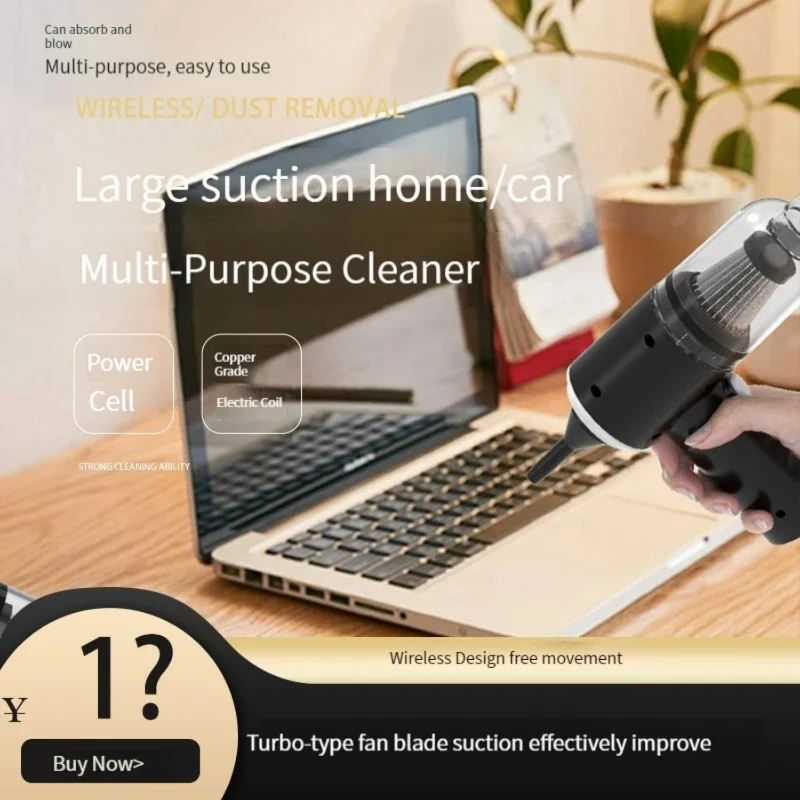 Wireless Car Vacuum Cleaner Cordless Handheld Auto  & Dual Use Mini With Built-in Battrery