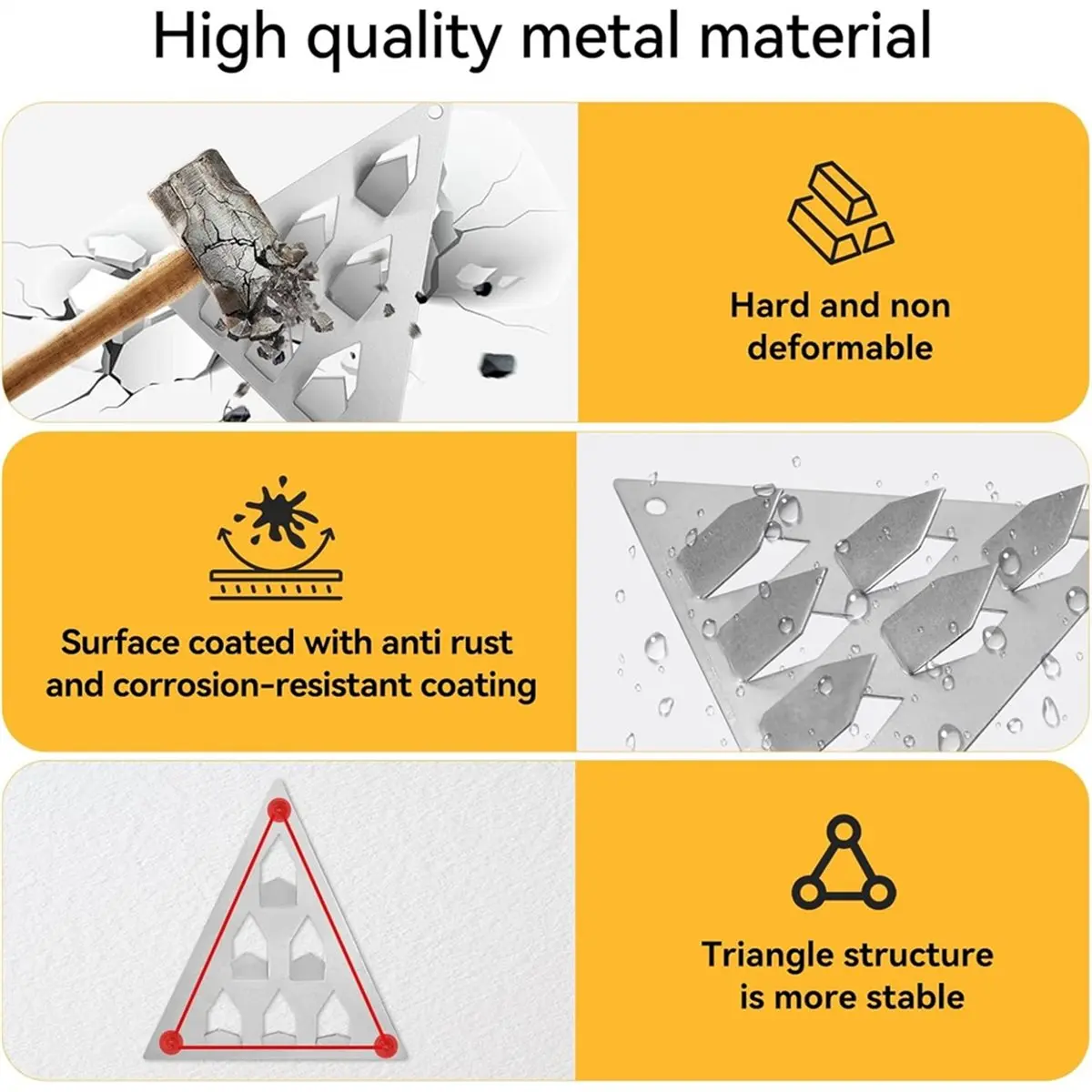 VEHO-12 Pack Surfacemount Impaler أجهزة تركيب اللوحة الصوتية للوحات الحائط العازلة للصوت