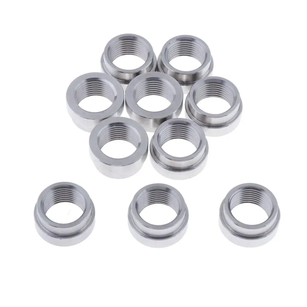 O2 Sensor Weld Bungs Iron Stepped Nut Plug Kit Car Oxygen Sensor M18x1.5 Fitting for Universal Auto Repair