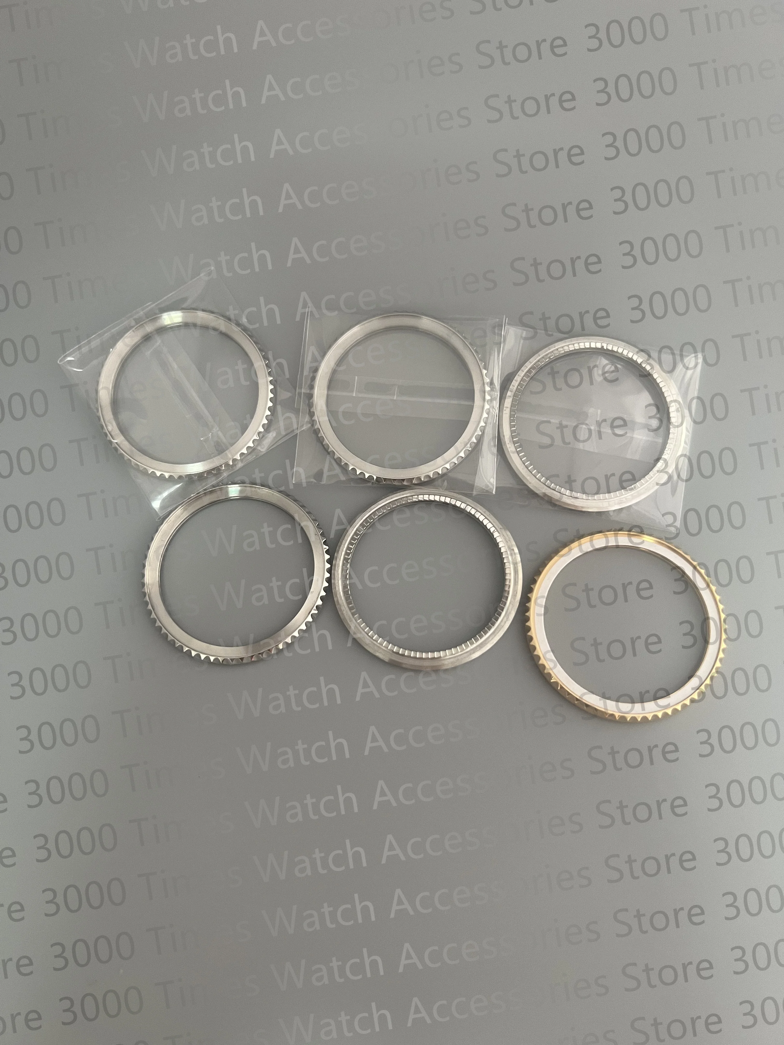 

40.7MM Silver Gold Watch Accessories Stainless Steel Rotating Circle Watch Bezel Fit For RLX 40mm Case SUB 116610 116613