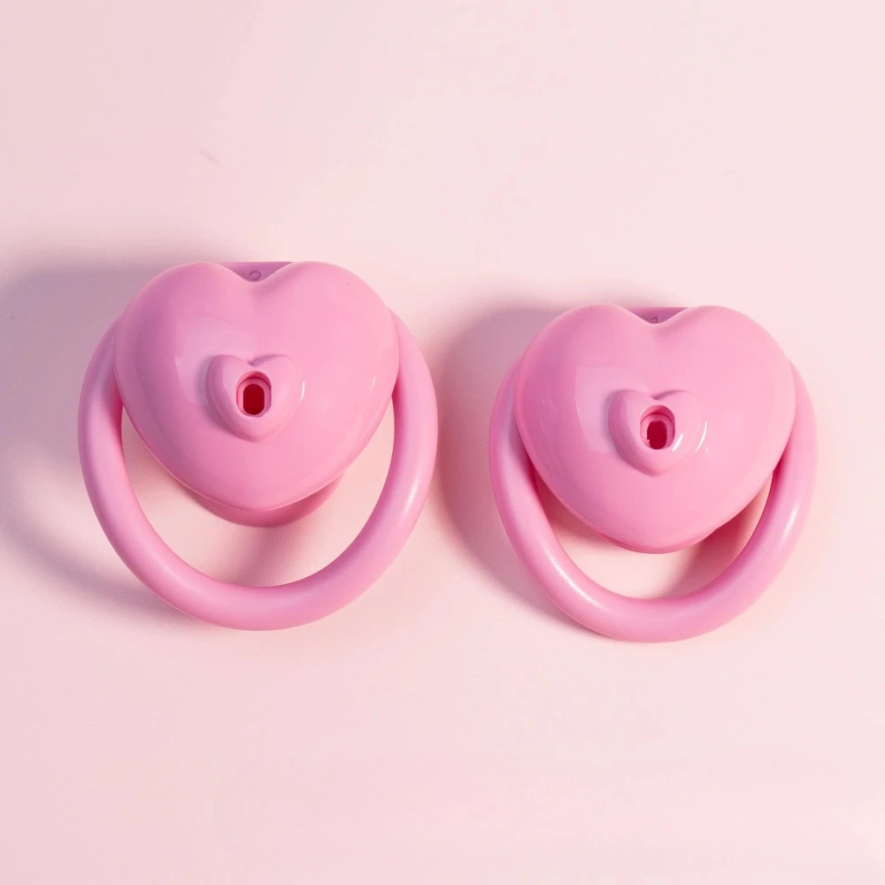 Heart-shaped Portable Negative Chastity Cage CB Lock Female Impersonators Device for adult sex toys