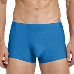 Men Ice Silk Boxer Briefs Seamless Underwear Man Soft Smooth Underpants Comfortable Panties Breathable Boxer Shorts Knickers