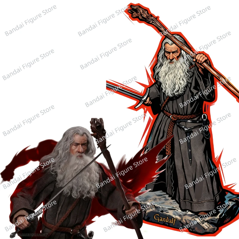 [En stock] Queen Studios INART El Señor de los Anillos Gandalf bata gris IA002 modelo de figura de soldado móvil