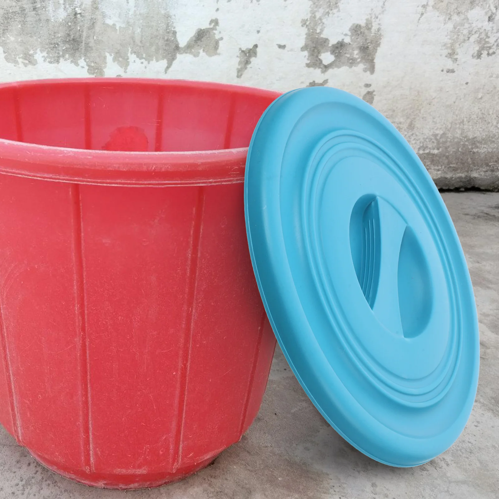 Plastic Bucket Lid Chemical Trash Can Cover Storage Versatile Pail Round Protective