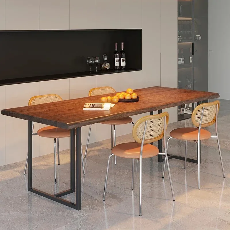 

Rectangle Wooden Event Table Unique Non Slip Floor Office Safe Dining Table Restaurant Kitchen Mesas De Comedor Trendy Furniture