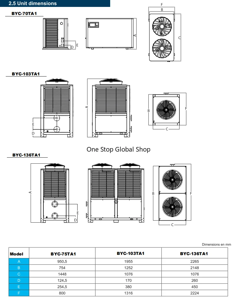Sunrain Top Series 103kw Full Inverter Swimming Pool Heat Pump for Commercial Use