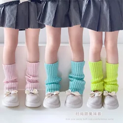 Children's dopamine girl socks spring and autumn knitted Lolita leg covers Macaron baby socks.