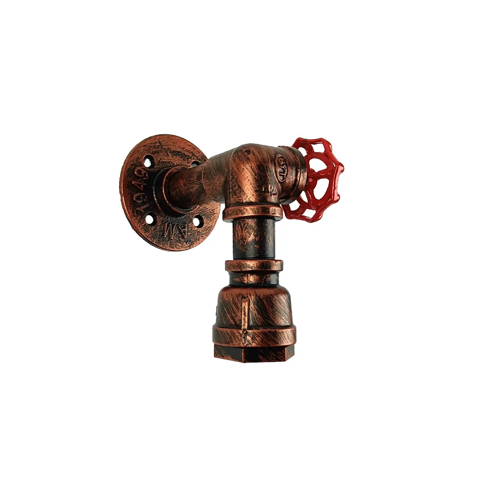 Industriële vintage waterleiding schans wandlamp klep decoratie loft lichtarmatuur voor keuken slaapkamer wandlampen huisverlichting