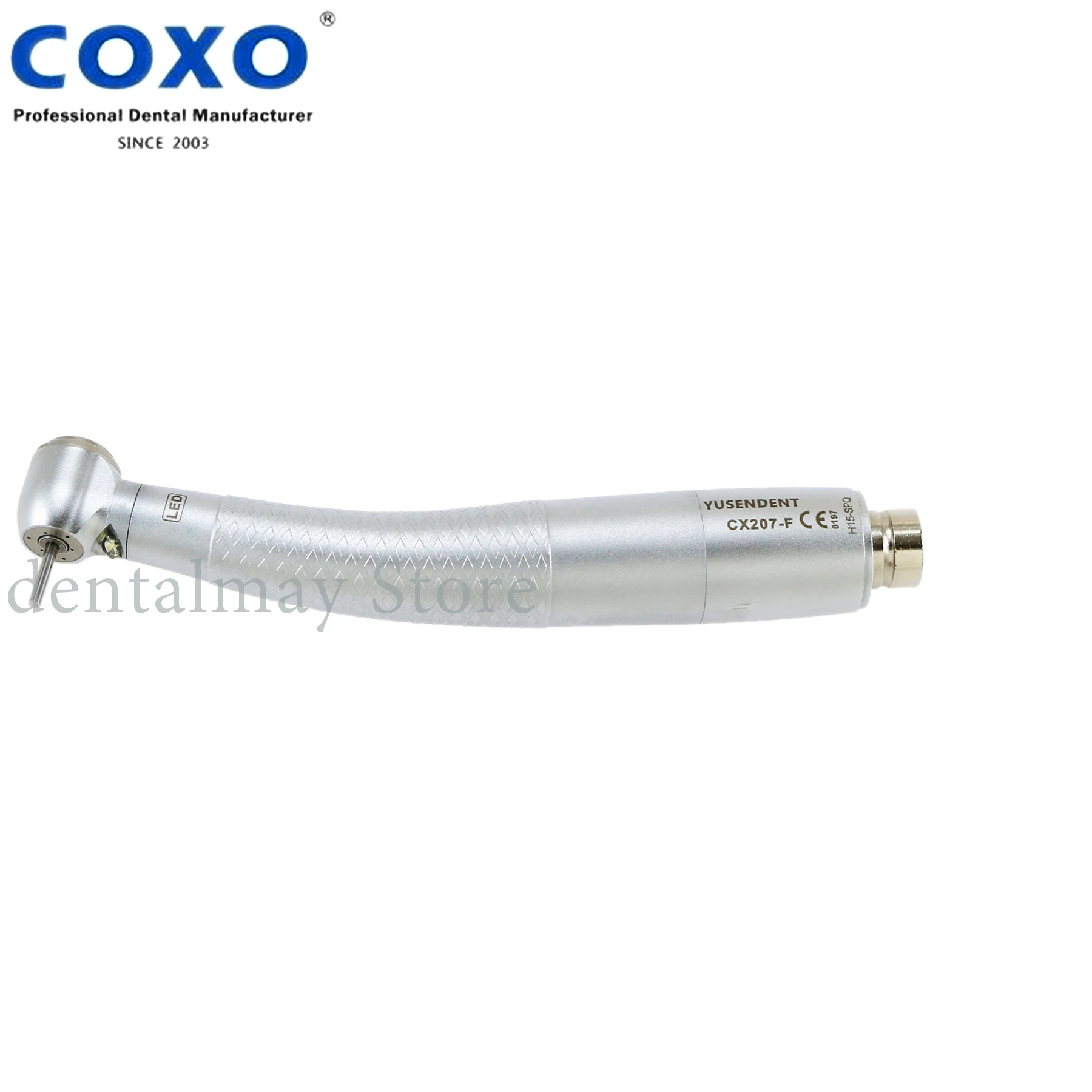 

COXO Dental LED High Speed Handpiece Push Button CX207-F SPQ Fits NSK QD-J Coupling