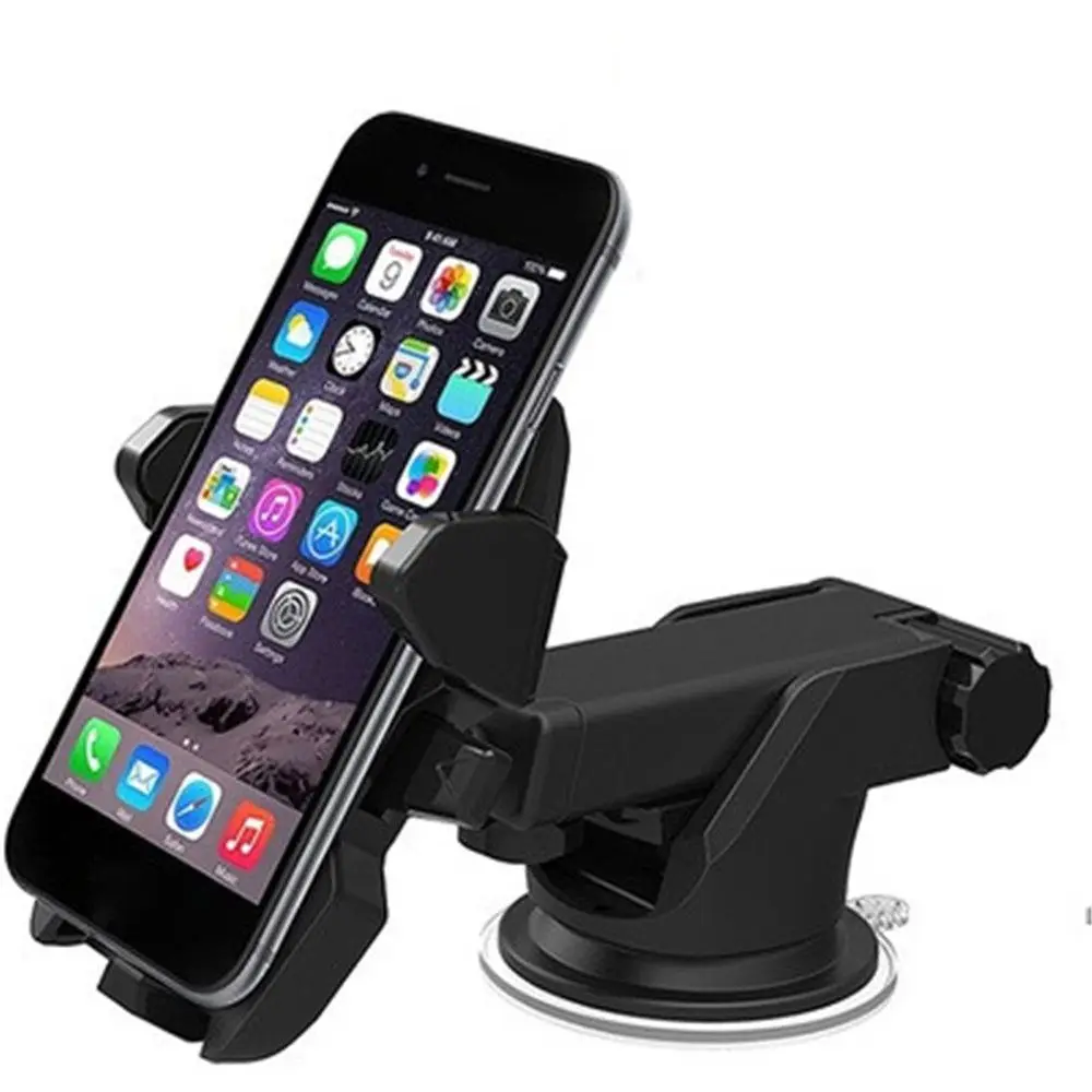 

Plastic Universal Car Dashboard Stand Adjustable Windshield Mobile Mount Car Phone Holder 360 Rotate Silicon Sucker