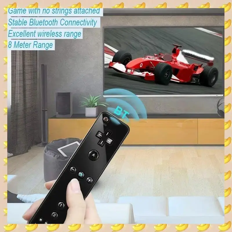 

A45U Bluetooth Gamepad For Wii/Wii U Console Wireless Remote Controller With Motion Plus, Nunchuck, And Wrist Strap B