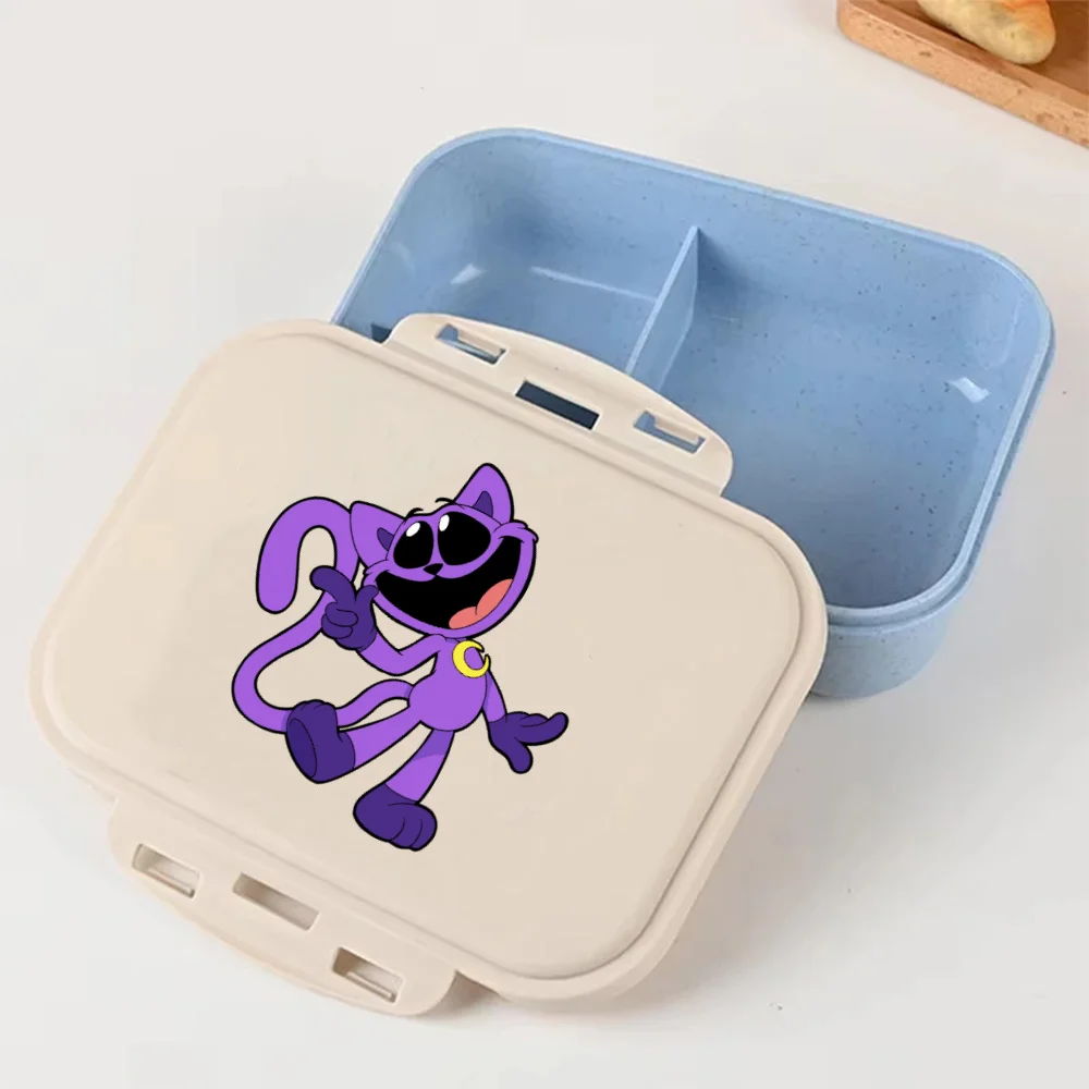 

Cartoon Poppy Playtime Blue Lunch Box Anime Food Storage Containers Picnic Lunch Box Large Capacity Office Dinner Case Gifts