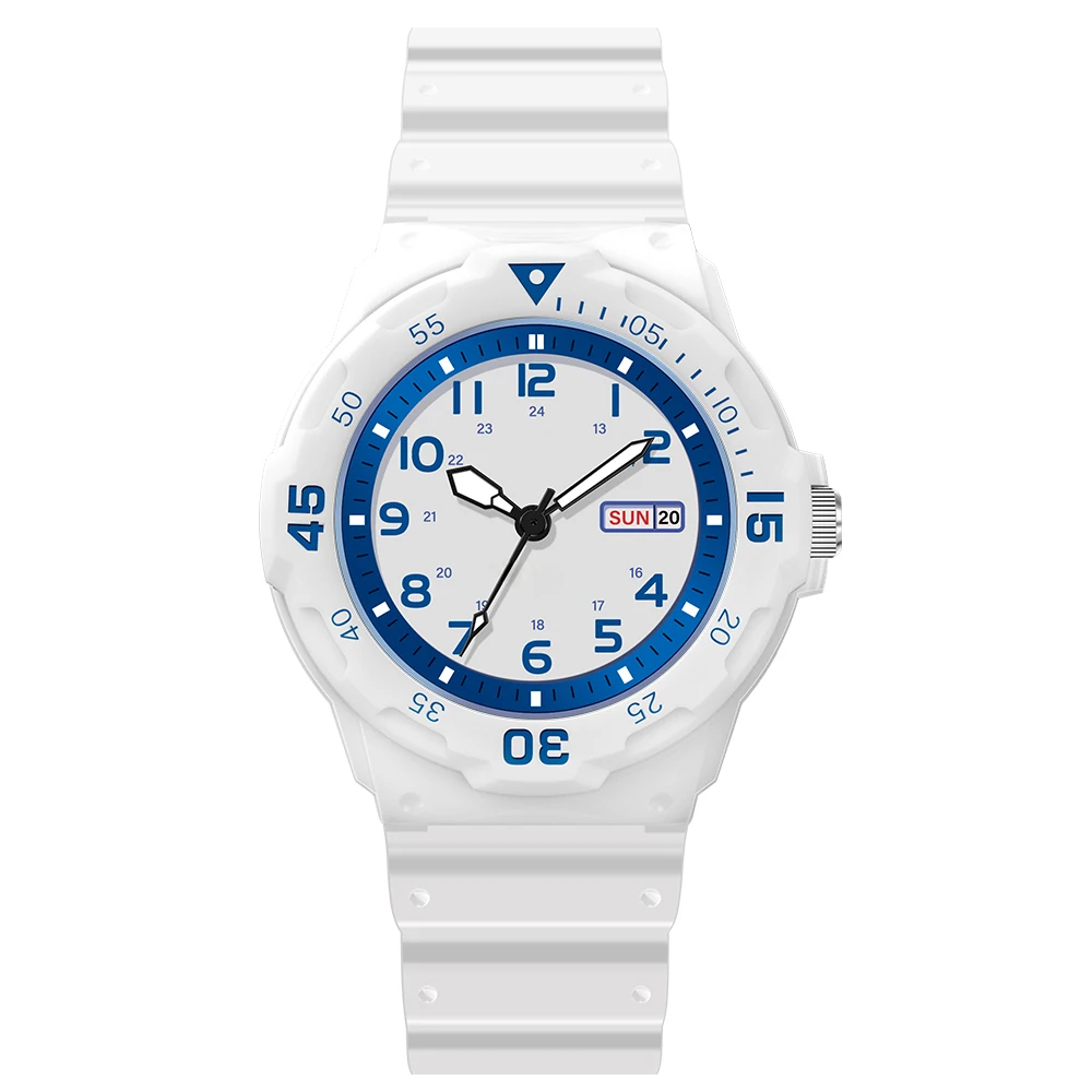SHUAIKE 957 Fashion sports student watch calendar display 50m waterproof clock night light clock male and female quartz watch