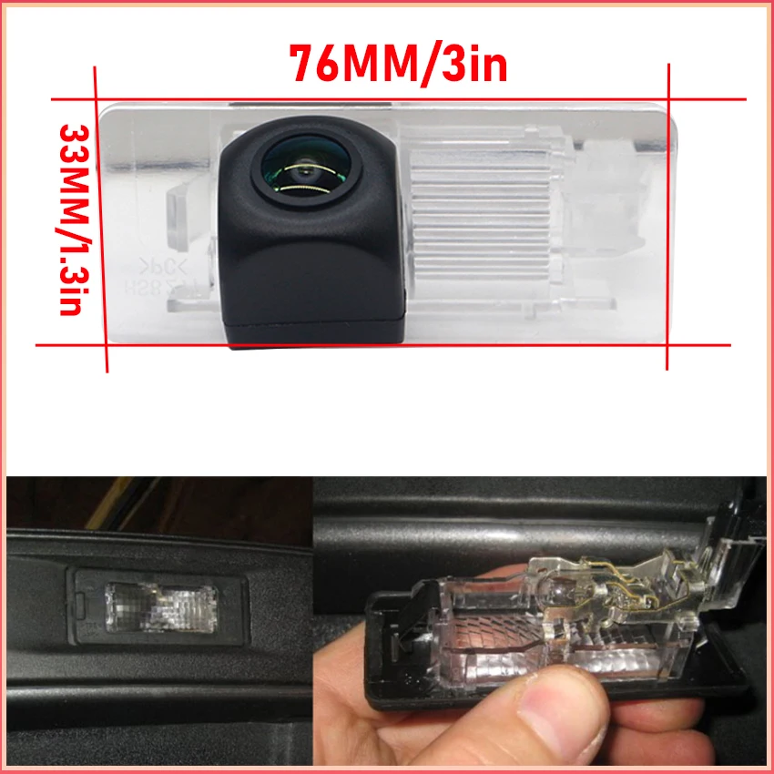 For Skoda Rapid Hatchback Liftback 2013~2015 Night Vision trasera Car Reverse Backup Rearview Parking Rear View Camera HD CCD