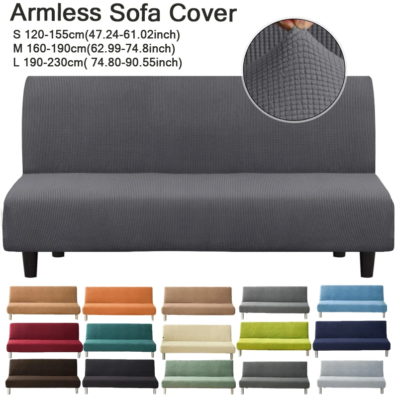 1pcHigh Elasticity Corn Grain Sofa Cover,all-inclusive Armless Sofa Cover,Four Seasons Universal Folding Sofa Cover,Pet-Friendly
