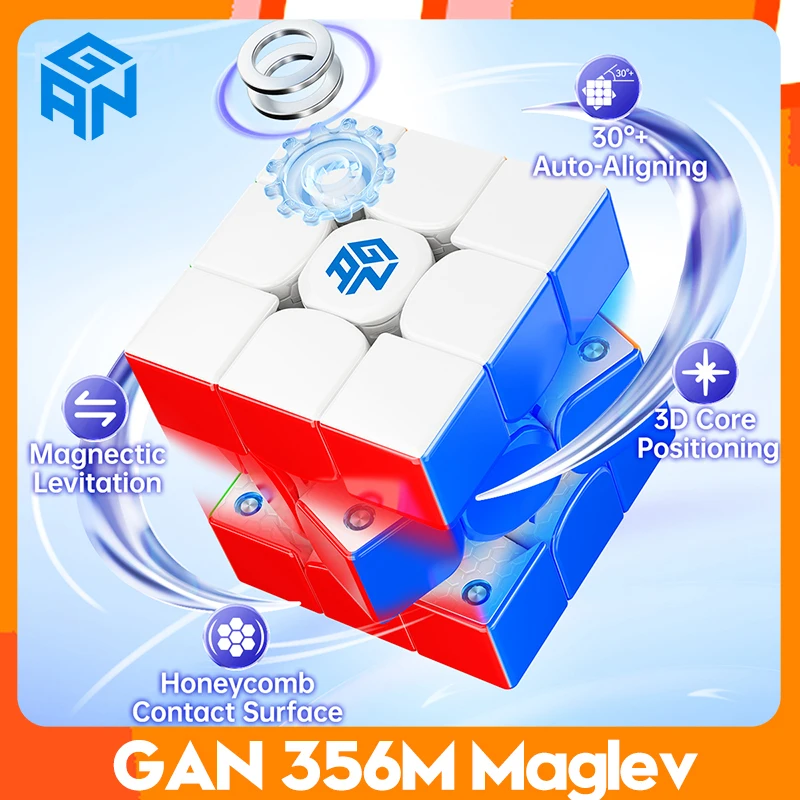 Gan356 Maglev Speed cube Stickerless gan 356 maglev 3x3 speedcube 3x3x3 Professional Magic Cube Gan magnetic Toys for