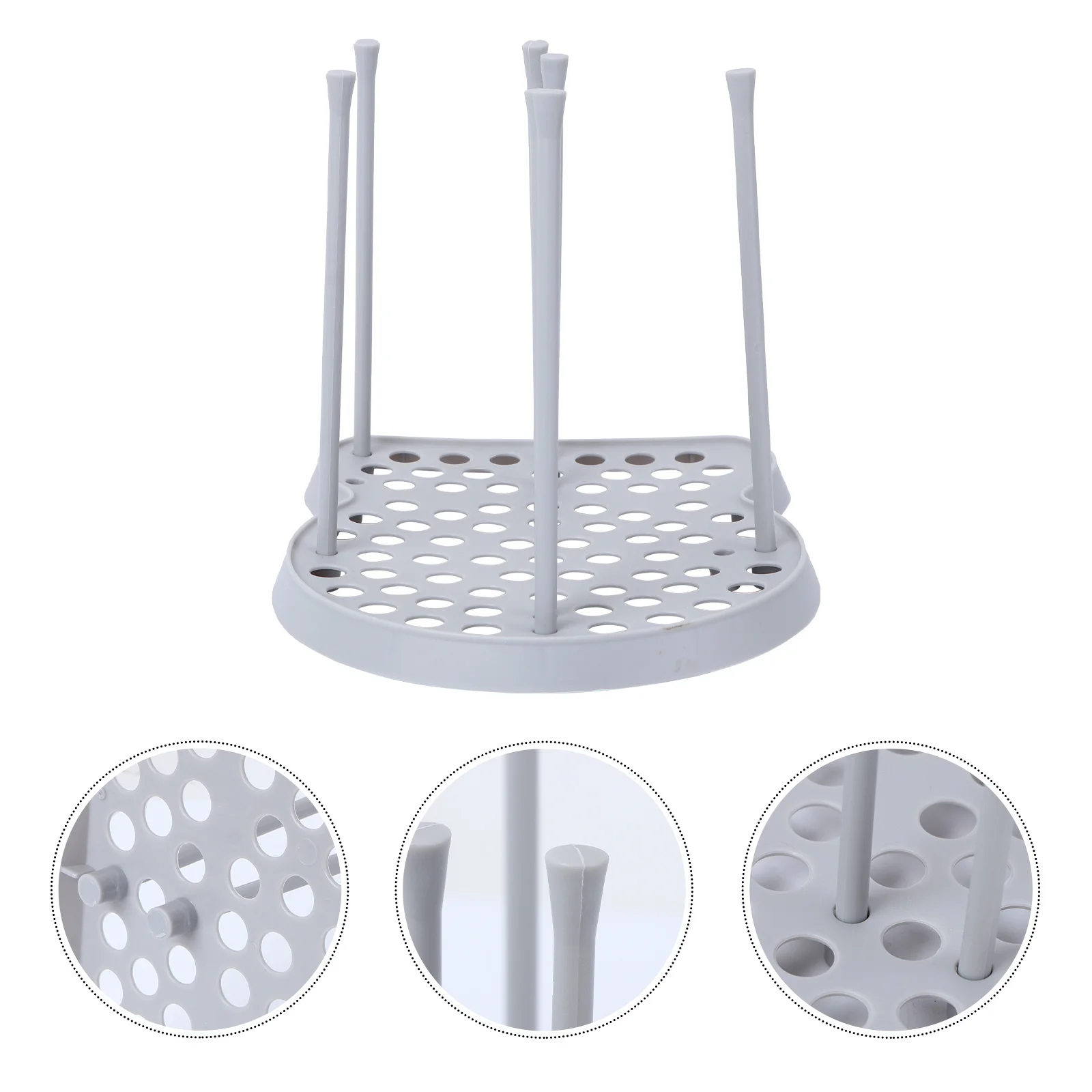 

Bowl Cutlery Organizer Rack 19.3 X 16.5 X 15.5Cm Space Saving Pp Plastic Dish Drying Holder Kitchen Storage Grid Drain