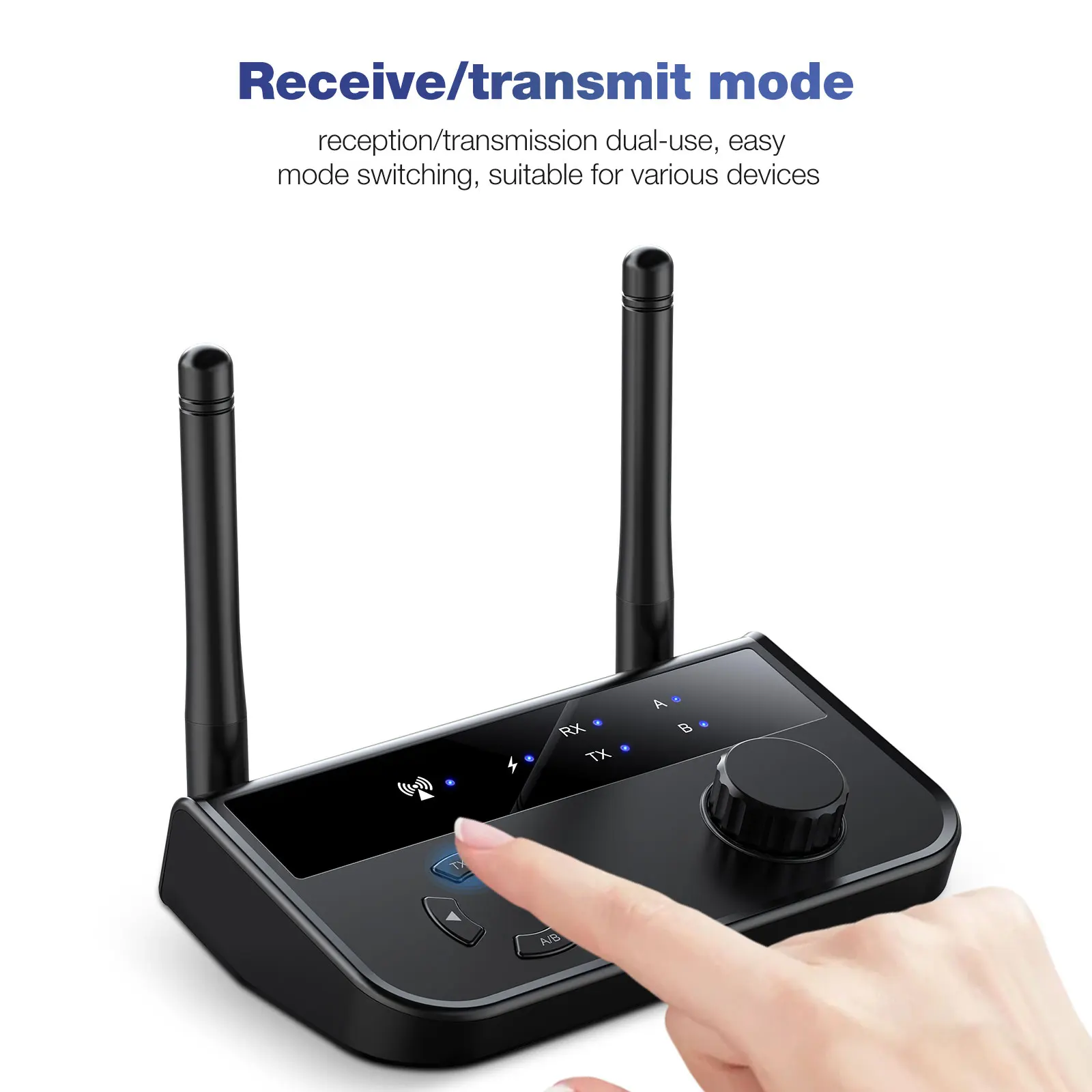 

Audio Adapter B39 Wireless Receiver Transmitter 2in1 Stereo Headphones Stable Connection Portable Small