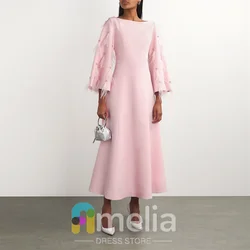 Amelia Evening Dresses A-Line Feathers Crepe for Special Occasions Formal Gowns Elegant Party Dresses Woman For Dubai 2024
