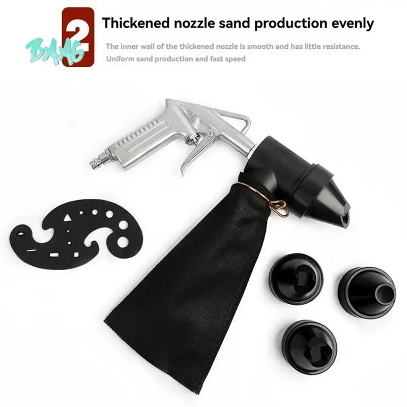 

BAAG-Pneumatic Sandblasting Tool Kit Sand Blasting Machine Set Versatile Sandblaster Handheld Polishing Machine Rust Remover