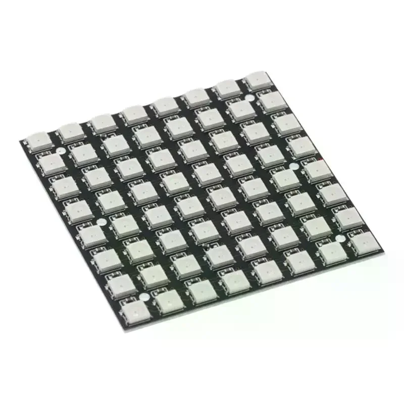 1Pcs Built In Full-color Driver Color Light Development Board WS2812 LED 5050 RGB 8x8 64 Bit LED Matrix Module For Arduino