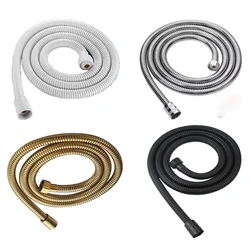 G1/2 Universal Stainless Steel Flexible Shower Hose 1.5M/2M/3M Bathroom Shower Tube Extension Plumbing Shower Pipe