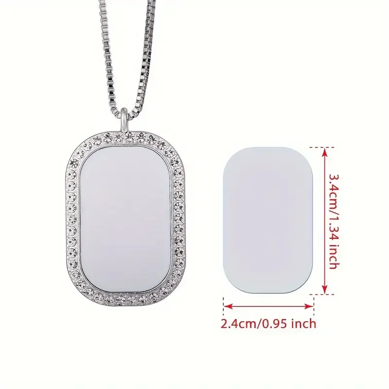 Collar con foto personalizada para mujer: regalo de San Valentín personalizado con diamantes de imitación brillantes