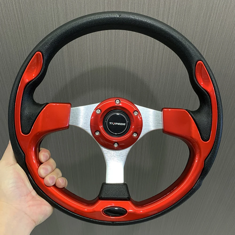 tiypeor Universal Racing Car Racing Steering Wheels PU 13inch 320mm Drifting Sport Steering Wheel