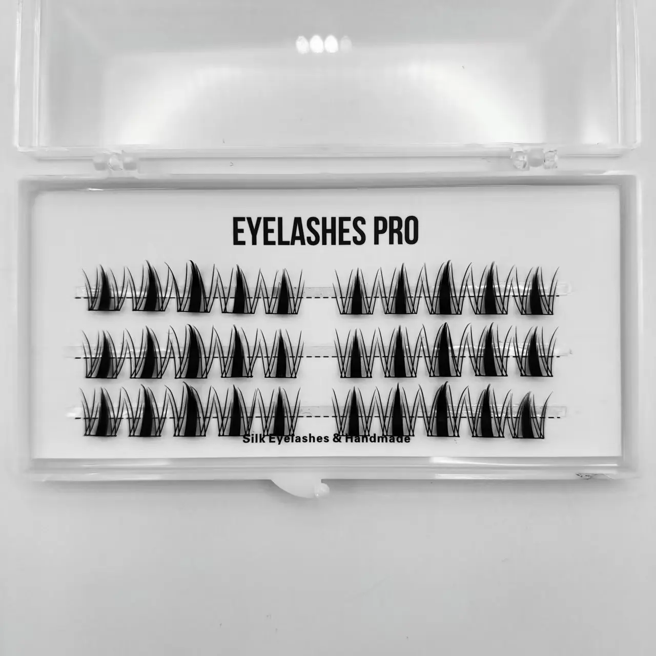 NMQFY DIY Hand Made Eyelash Extension Segmented Flase Lashes  Lash Bundles Soft Ribbon Strip Eyelashes Makeup Lashes NEW