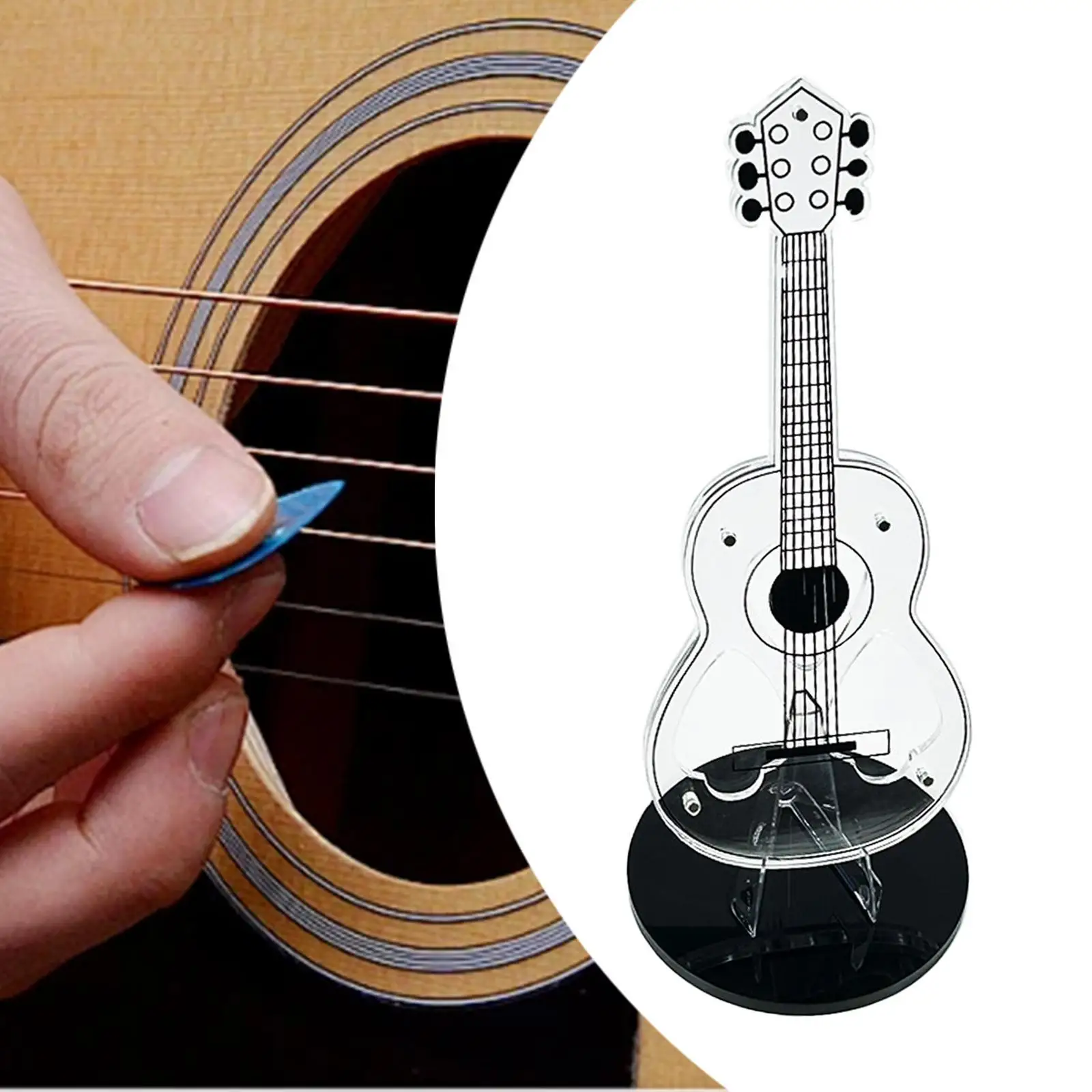 Guitar Pick Stand Holder Guitar Pick Display Box for Gift Collection Cabinet