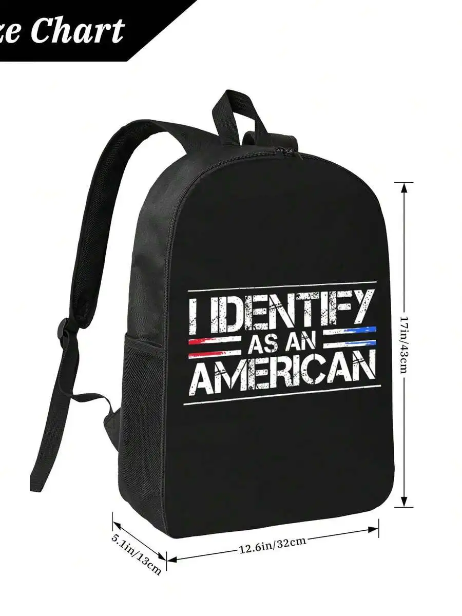 

Graphic Print Polyester Backpack For School Travel Spacious Compartments