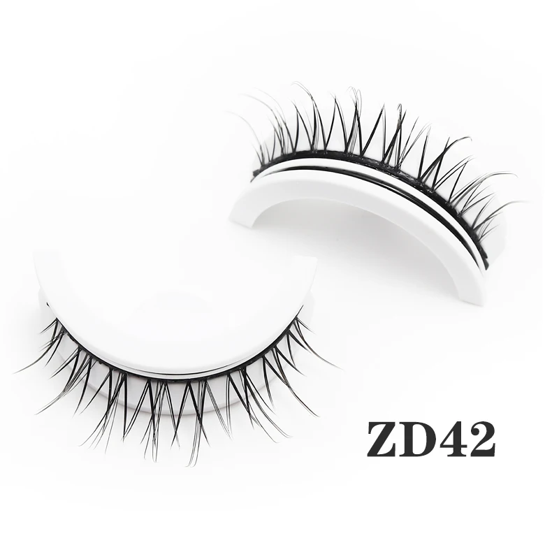 DINGSEN Koreanische Selbstklebende Wimpern Natürliche Wiederverwendbare Wimpern Manga-Wimpern Make-up-Produkte Ohne Klebstoff Wimpern – Detail 15