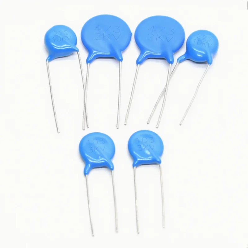 Condensador de chip cerámico de alto voltaje 20 piezas 1KV/2KV/3KV/4KV/6KV/10KV 5PF 30PF 47PF 56PF 100PF 220PF 1NF 2.2NF 3.3NF 4.7NF 10NF