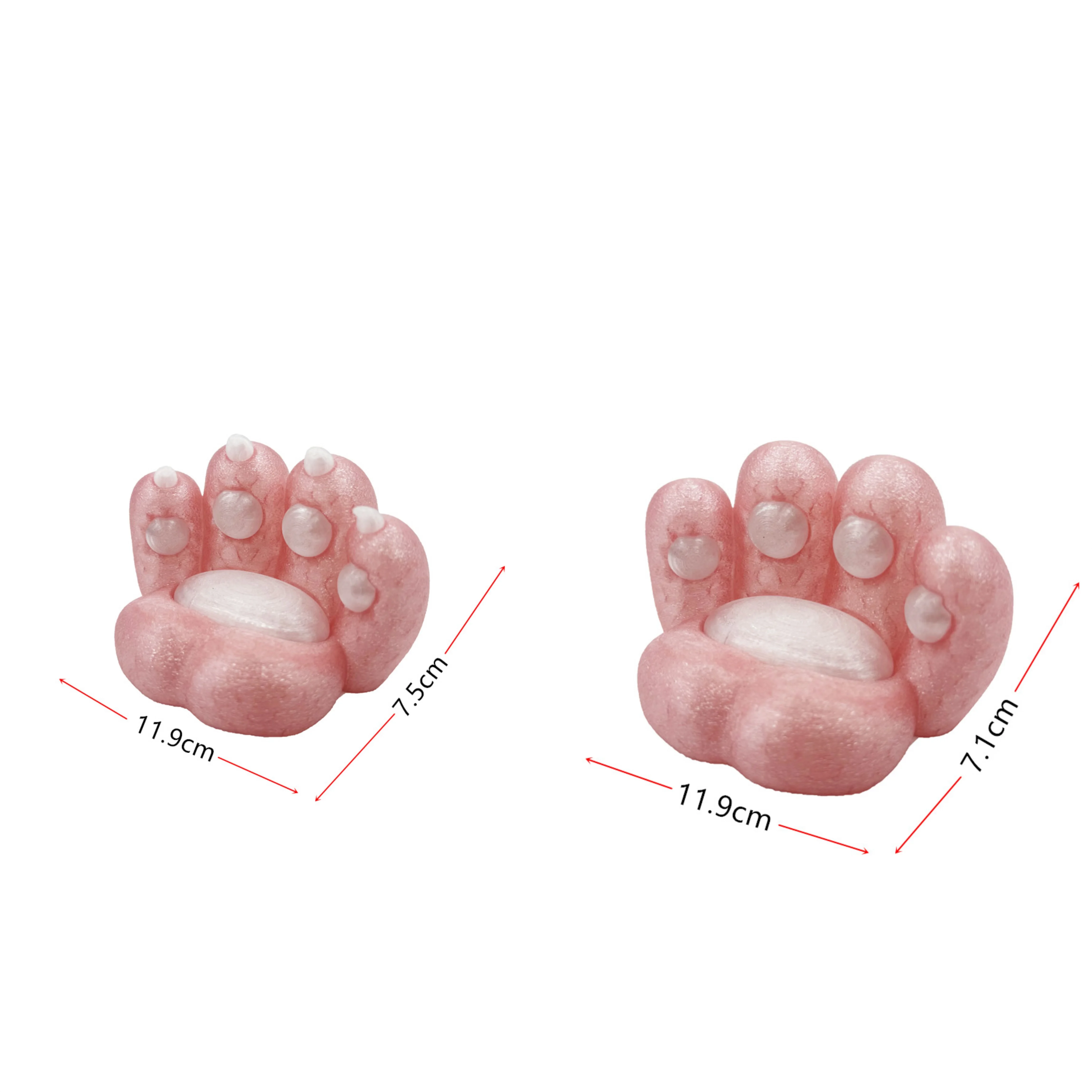 3D Printed Cute Cat Paw Phone Stand Universal Desktop Mobile Phone Holder Kawaii Desk Decor