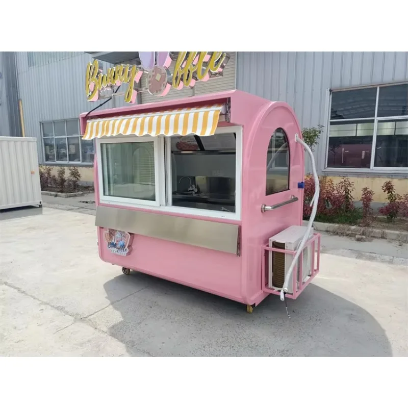 Factories supply cheaper fast food kiosks, mobile snacks, hot dog trucks, food trailers for sale